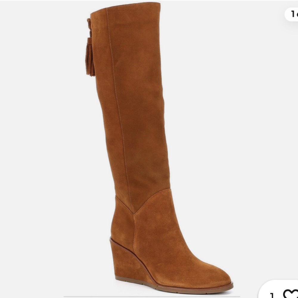 ANTONIO MELANI Tan Suede Over the Knee Boots size 9.5